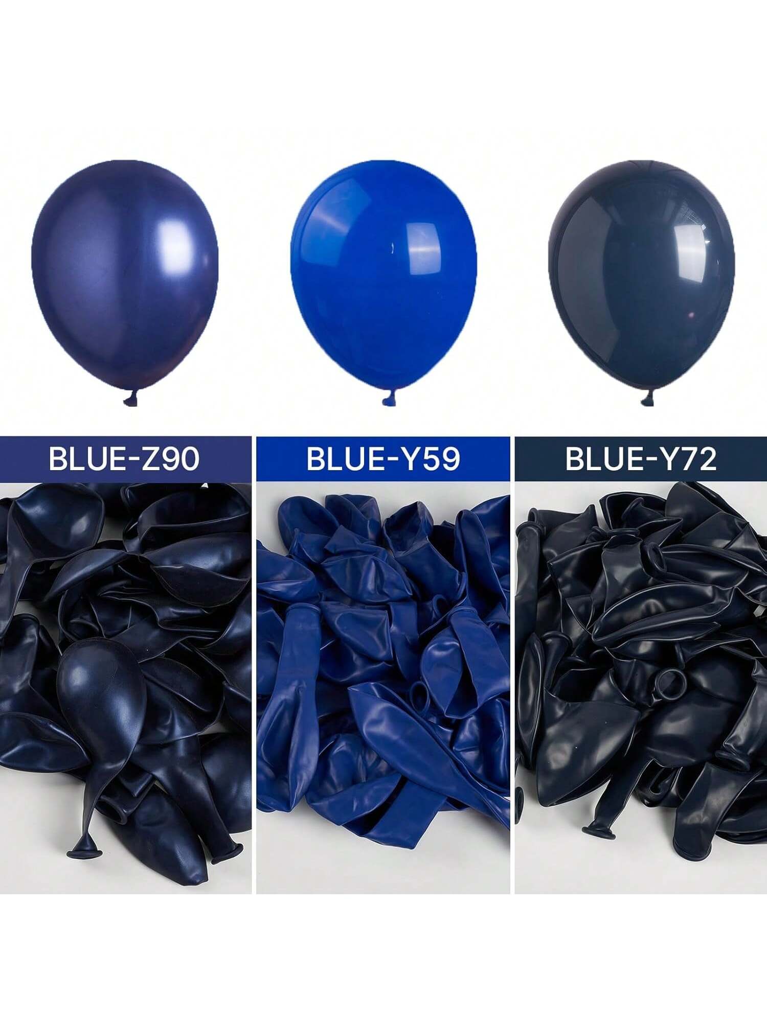 127Pcs Navy Blue Balloon Arch Kit Mixed Sizes For Graduation, Wedding & Party Decor