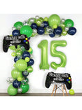Video Game Party Balloons for Boys 10th Birthday with Controller & Number