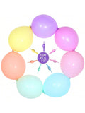 100pcs 10" Macaron Link Balloons Pastel Party Decorations