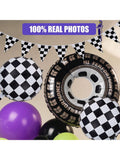 Truck Balloon Arch Kit 118 pcs Green Purple Black Silver Monster Truck Decor