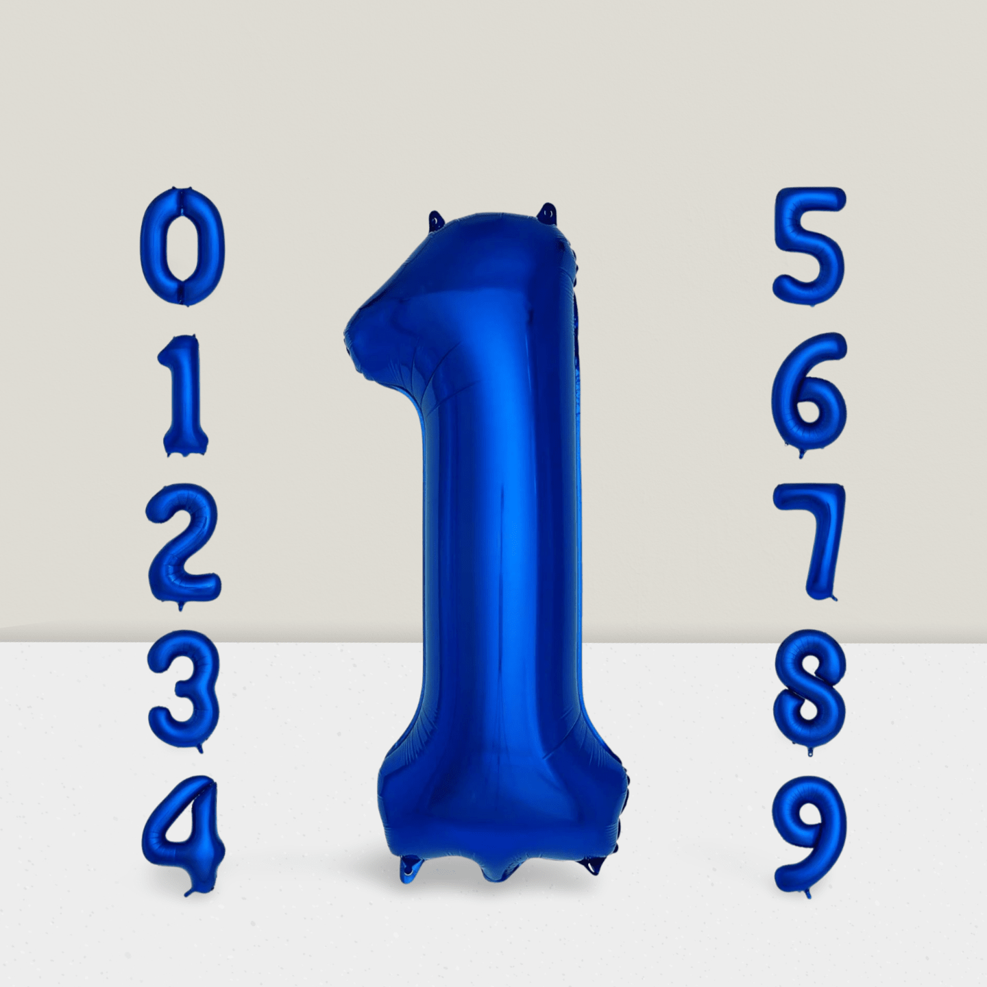 40 Inch Navy Blue Number 1 Foil Balloon for Birthday & Graduation