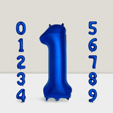 40 Inch Navy Blue Number 1 Foil Balloon for Birthday & Graduation
