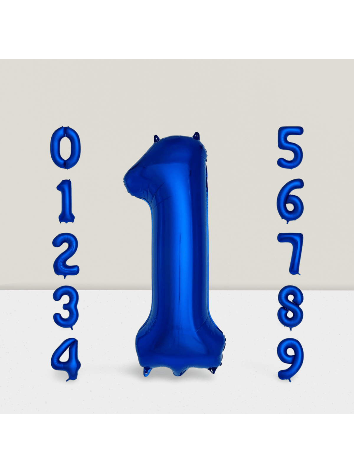 40 Inch Navy Blue Number 1 Foil Balloon for Birthday & Graduation