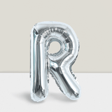40 Inch Silver Letter R Foil Balloon for Birthday Wedding or Anniversary