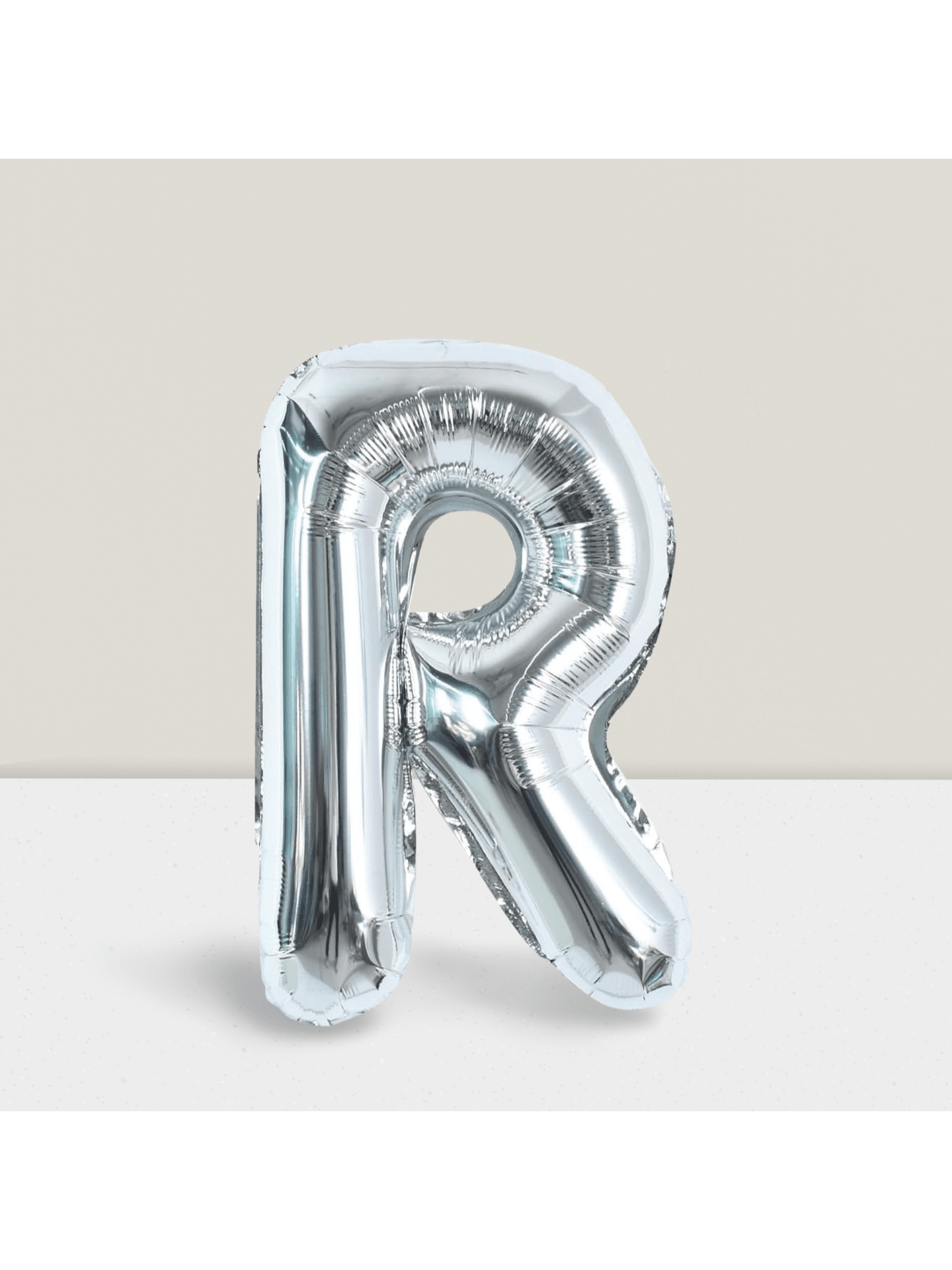 40 Inch Silver Letter R Foil Balloon for Birthday Wedding or Anniversary