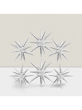 6 Pc 22 Inch Silver Star Foil Balloons for Christmas Birthday and Party Decor