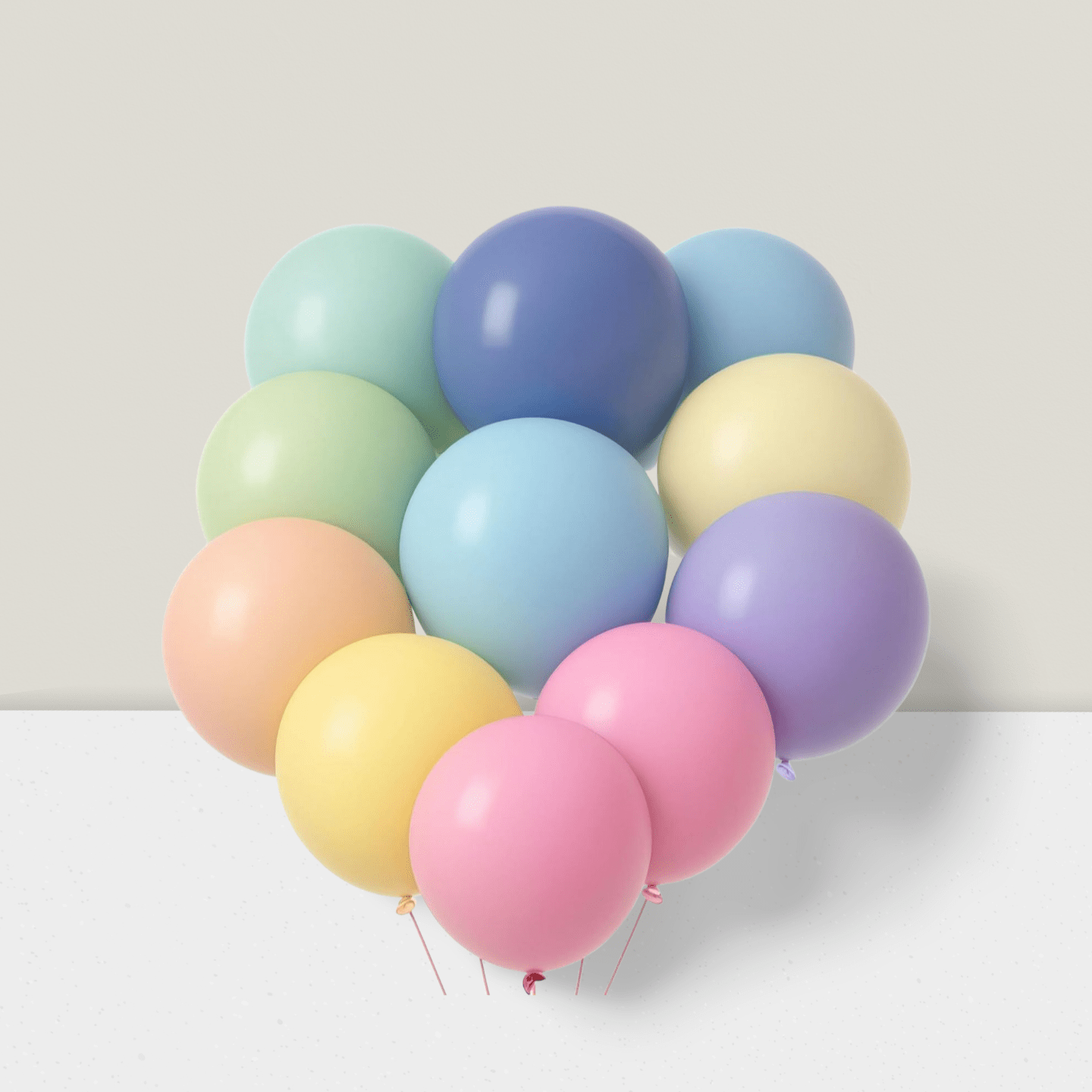 15 Pc 18 Inch Pastel Latex Balloons for Birthday Wedding and Party Garland Decor