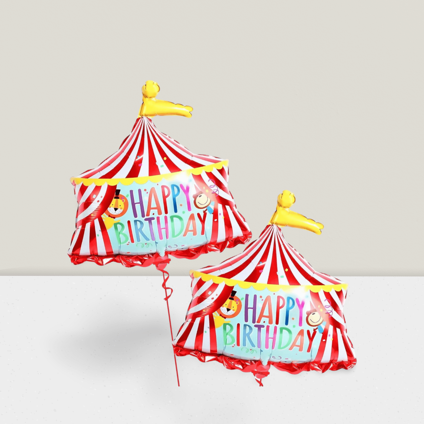 2 Pcs 30" Circus Tent Balloons For Carnival Theme Party, Birthday & Carnival Game Decor