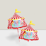 2 Pcs 30" Circus Tent Balloons For Carnival Theme Party, Birthday & Carnival Game Decor