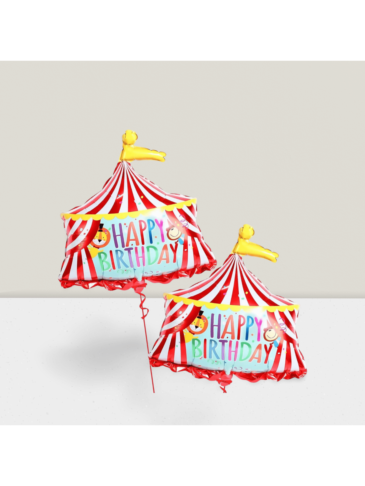 2 Pcs 30" Circus Tent Balloons For Carnival Theme Party, Birthday & Carnival Game Decor