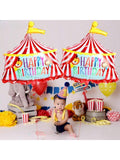 2 Pcs 30" Circus Tent Balloons For Carnival Theme Party, Birthday & Carnival Game Decor