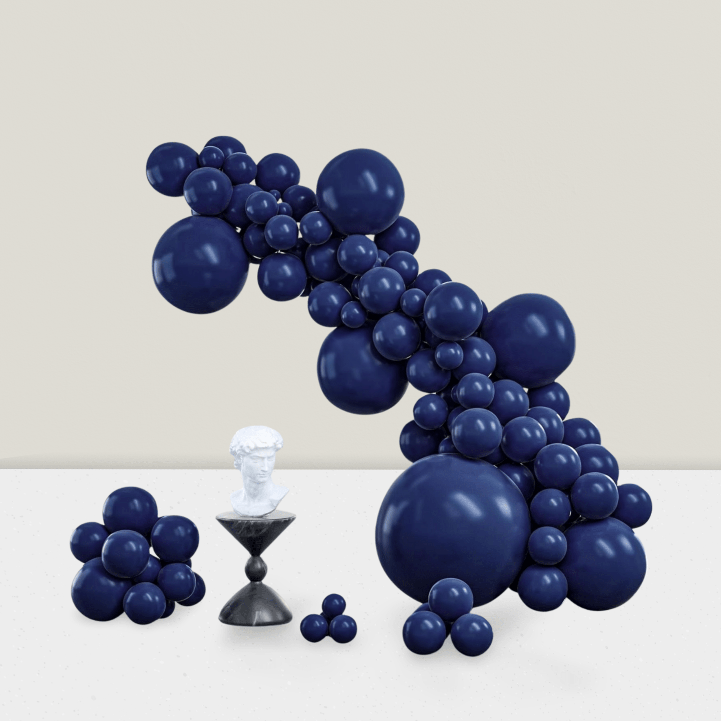 127Pcs Navy Blue Balloon Arch Kit Mixed Sizes For Graduation, Wedding & Party Decor