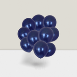 100pcs 12" Navy Blue Chrome Pearl Balloons for Wedding Birthday & Party Decor