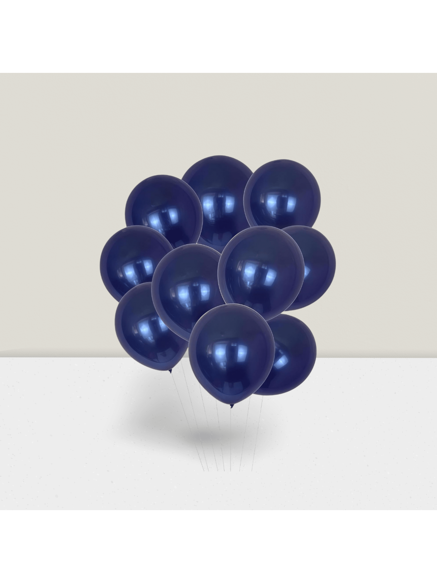 100pcs 12" Navy Blue Chrome Pearl Balloons for Wedding Birthday & Party Decor