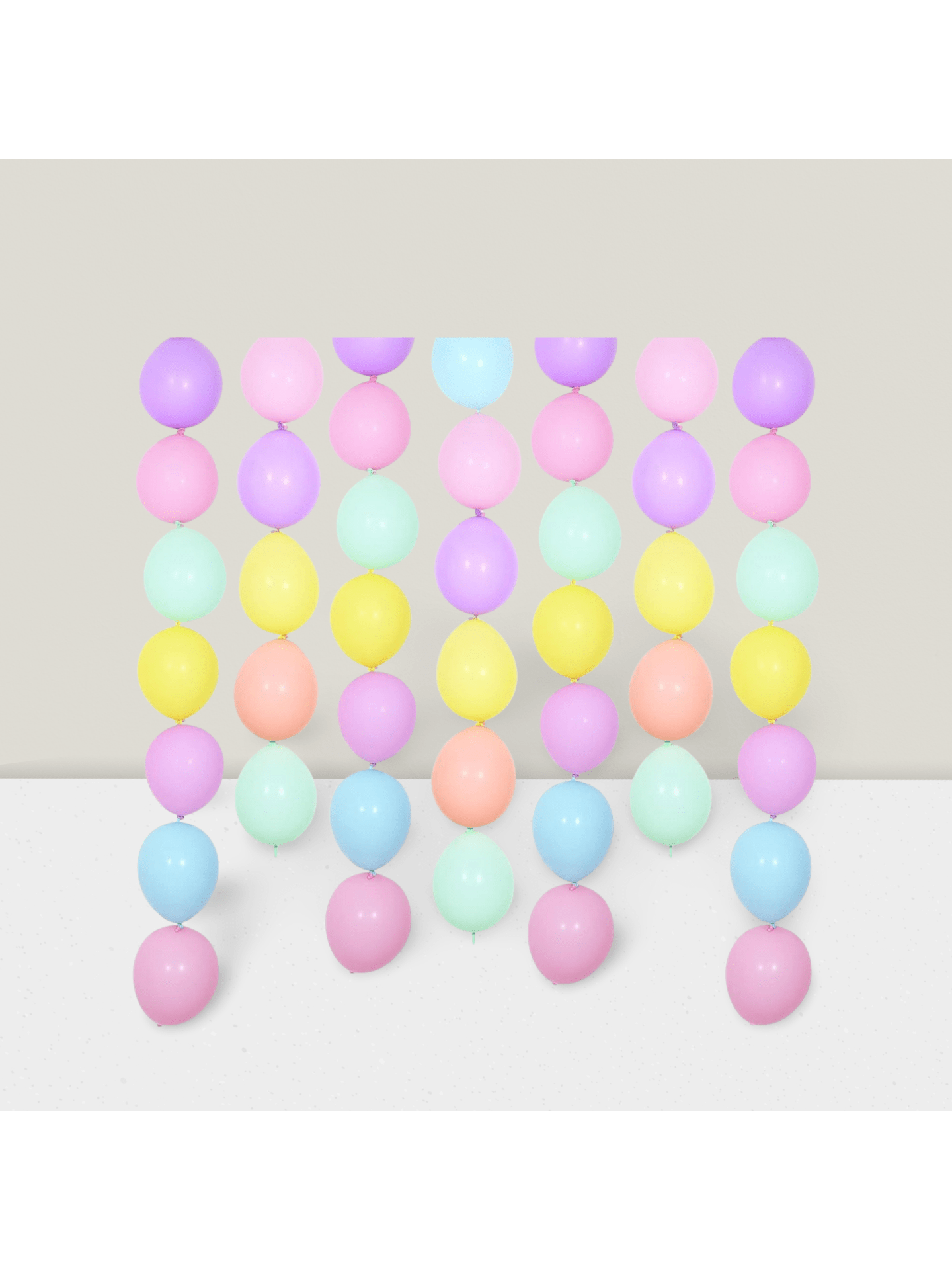 100pcs 10" Macaron Link Balloons Pastel Party Decorations