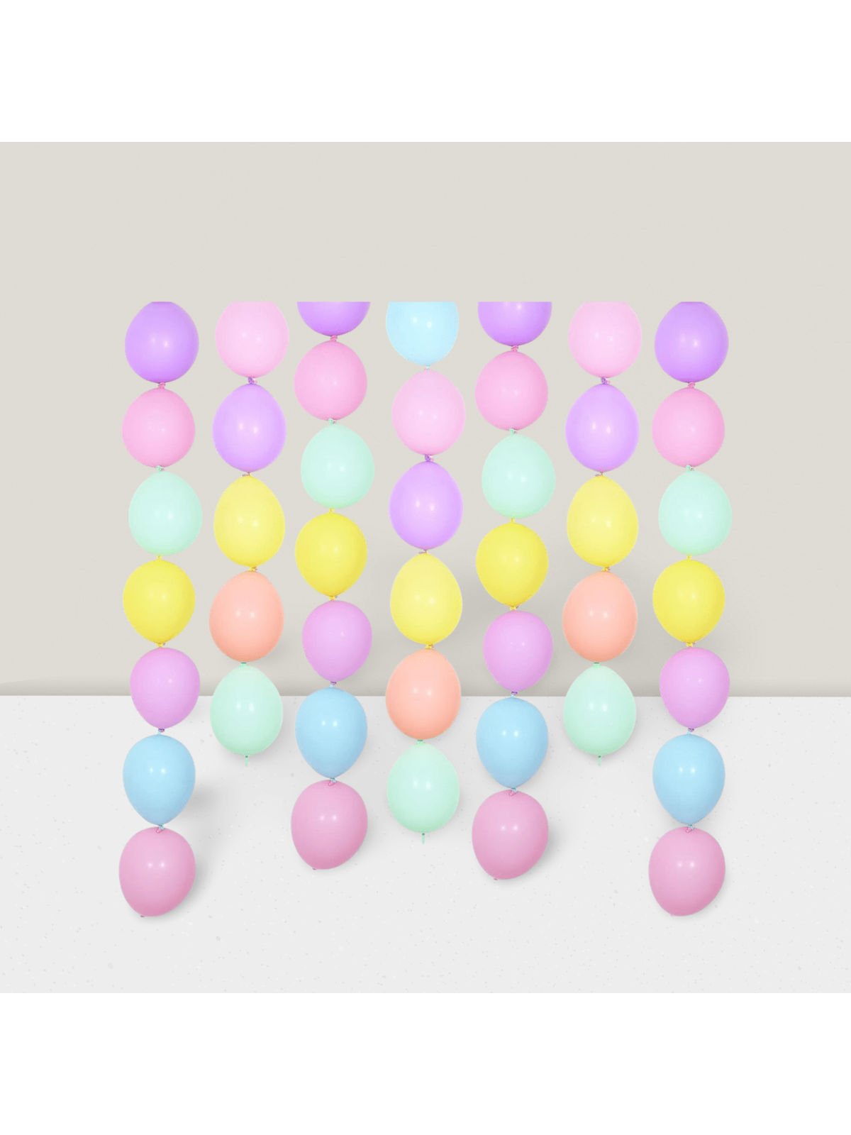 100pcs 10" Macaron Link Balloons Pastel Party Decorations