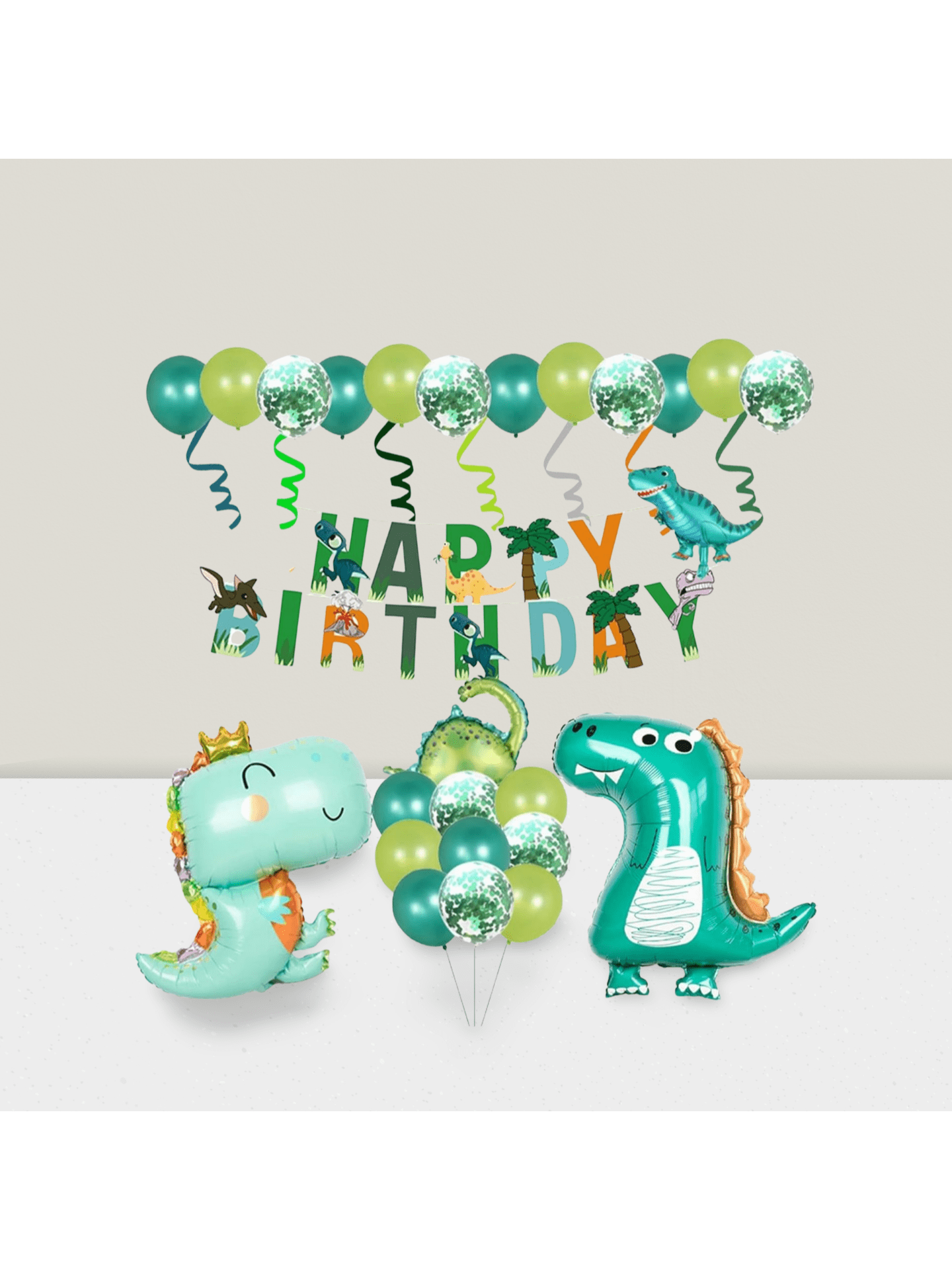 Dinosaur Birthday Decorations Dino Balloons Banner Confetti Party Supplies