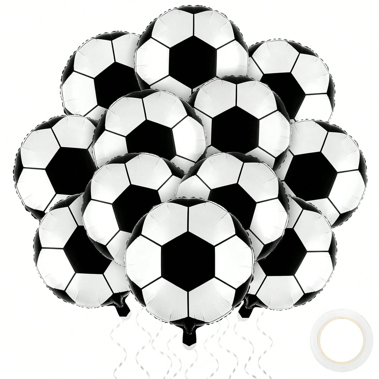 12 Pcs 18" Foil Mylar Balloons Themed Party Decorations For Birthday Party Supplies