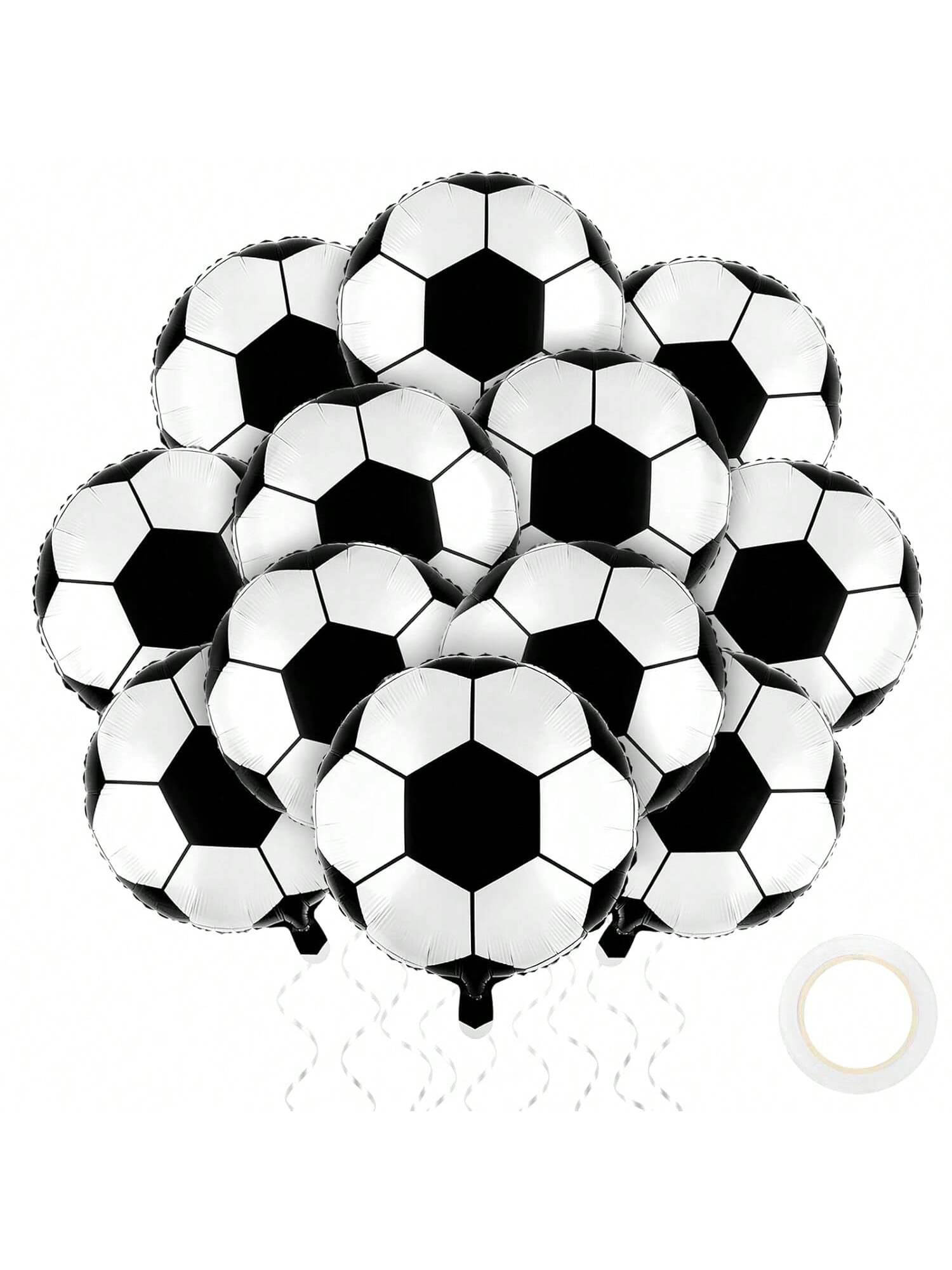 12 Pcs 18" Foil Mylar Balloons Themed Party Decorations For Birthday Party Supplies