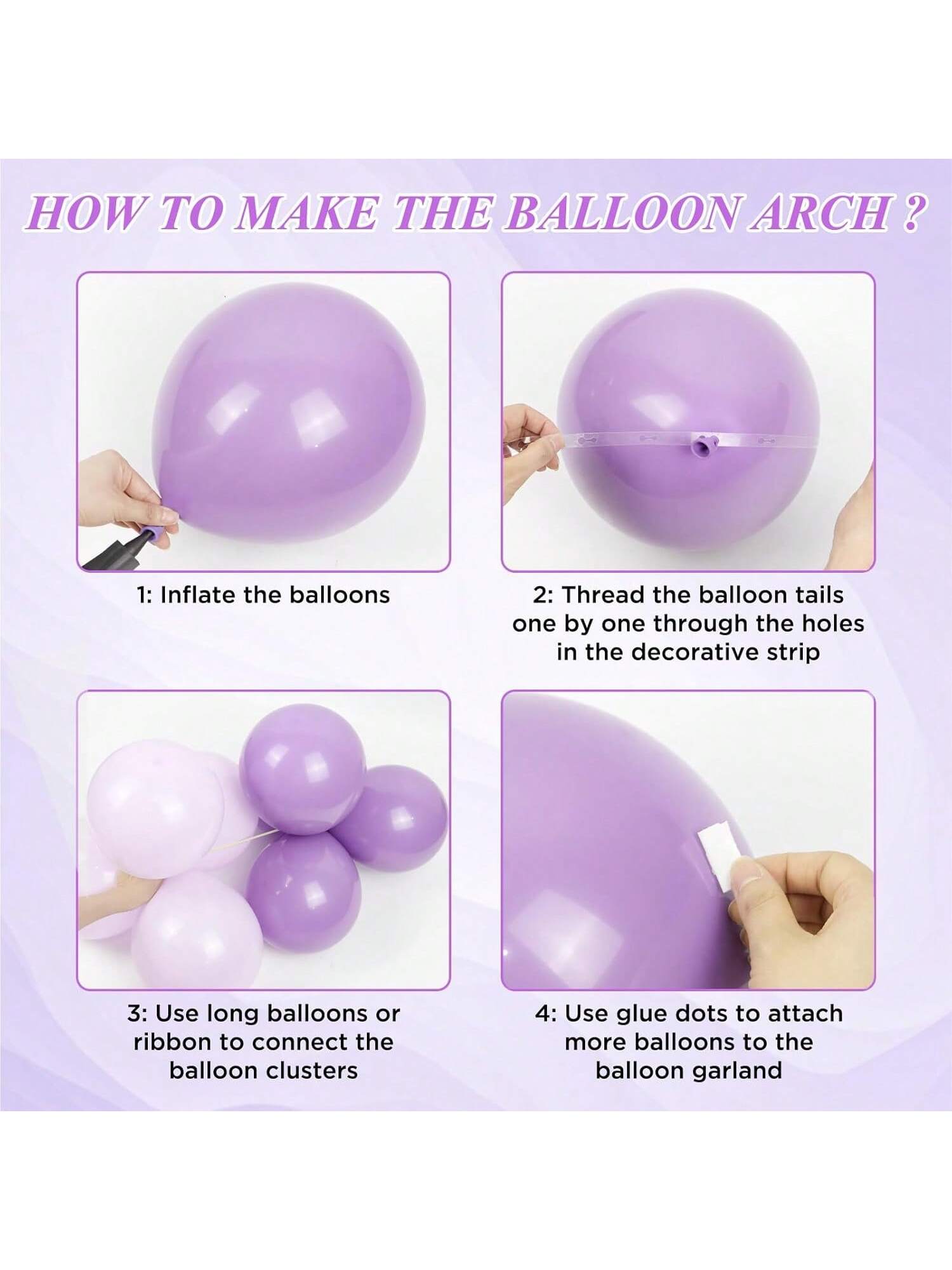 147pcs  Balloon Arch Kit For Wedding, Engagement, Bridal Shower & Birthday Decor