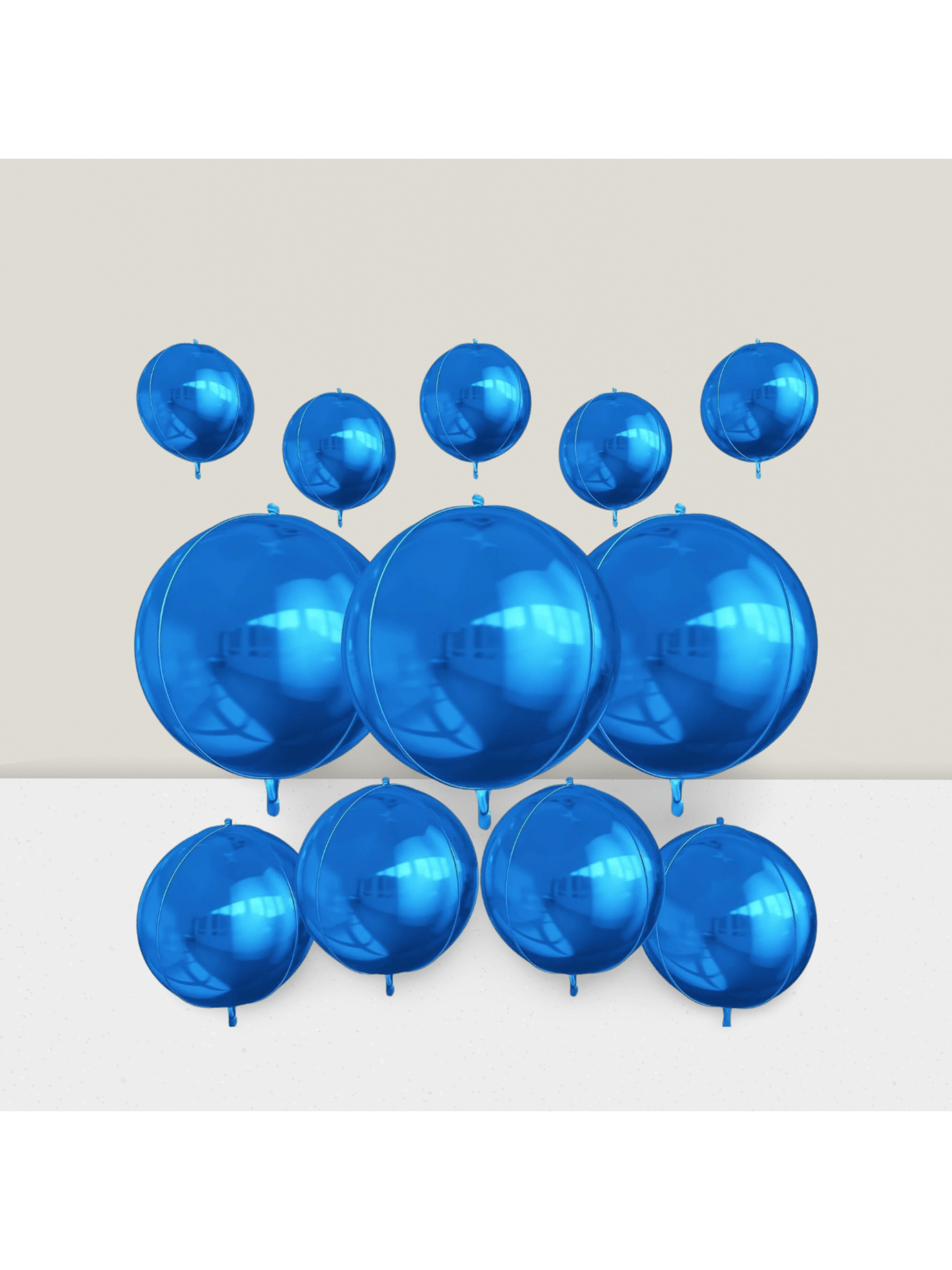 12pcs Metallic 4D Foil Balloons 22 15 10 Inch for Birthday Graduation Party Decor