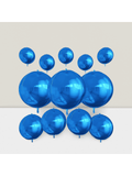 12pcs Metallic 4D Foil Balloons 22 15 10 Inch for Birthday Graduation Party Decor