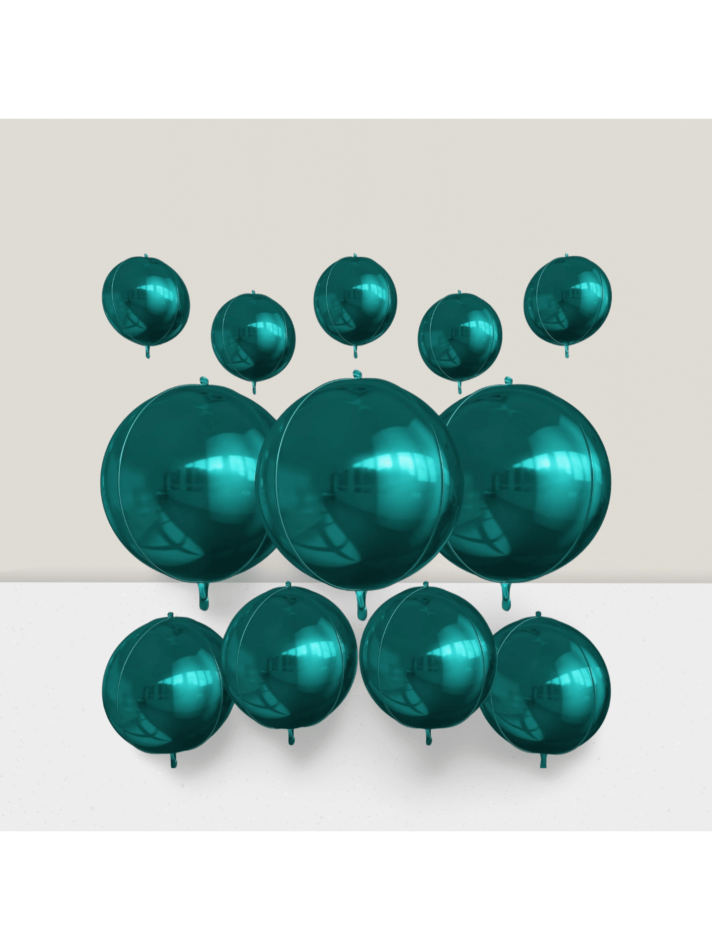 12pcs Metallic 4D Foil Balloons 22 15 10 Inch for Birthday Graduation Party Decor