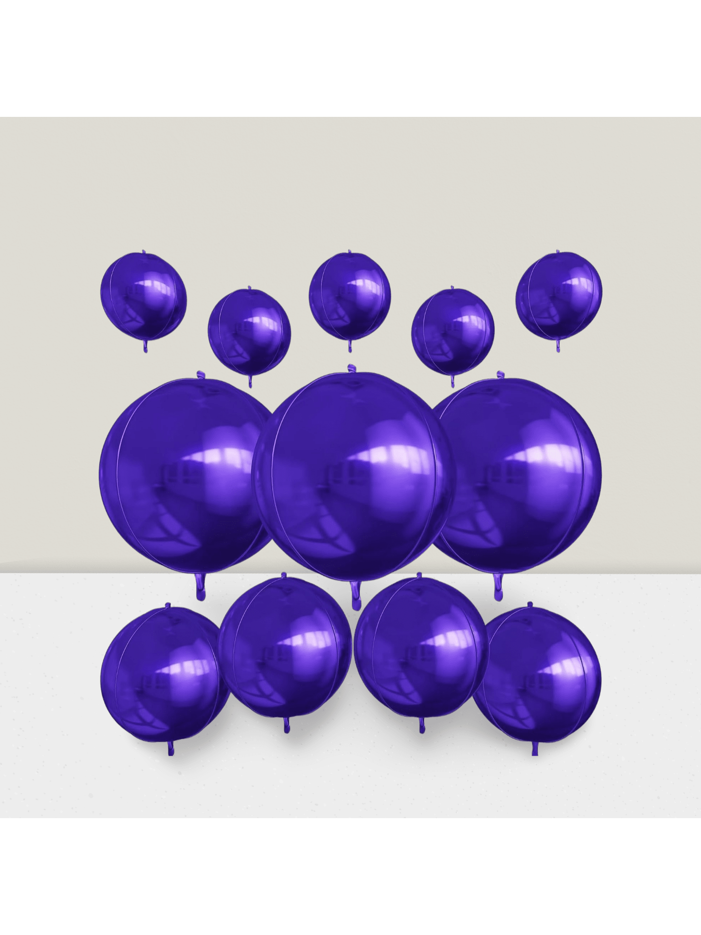 12pcs Metallic 4D Foil Balloons 22 15 10 Inch for Birthday Graduation Party Decor