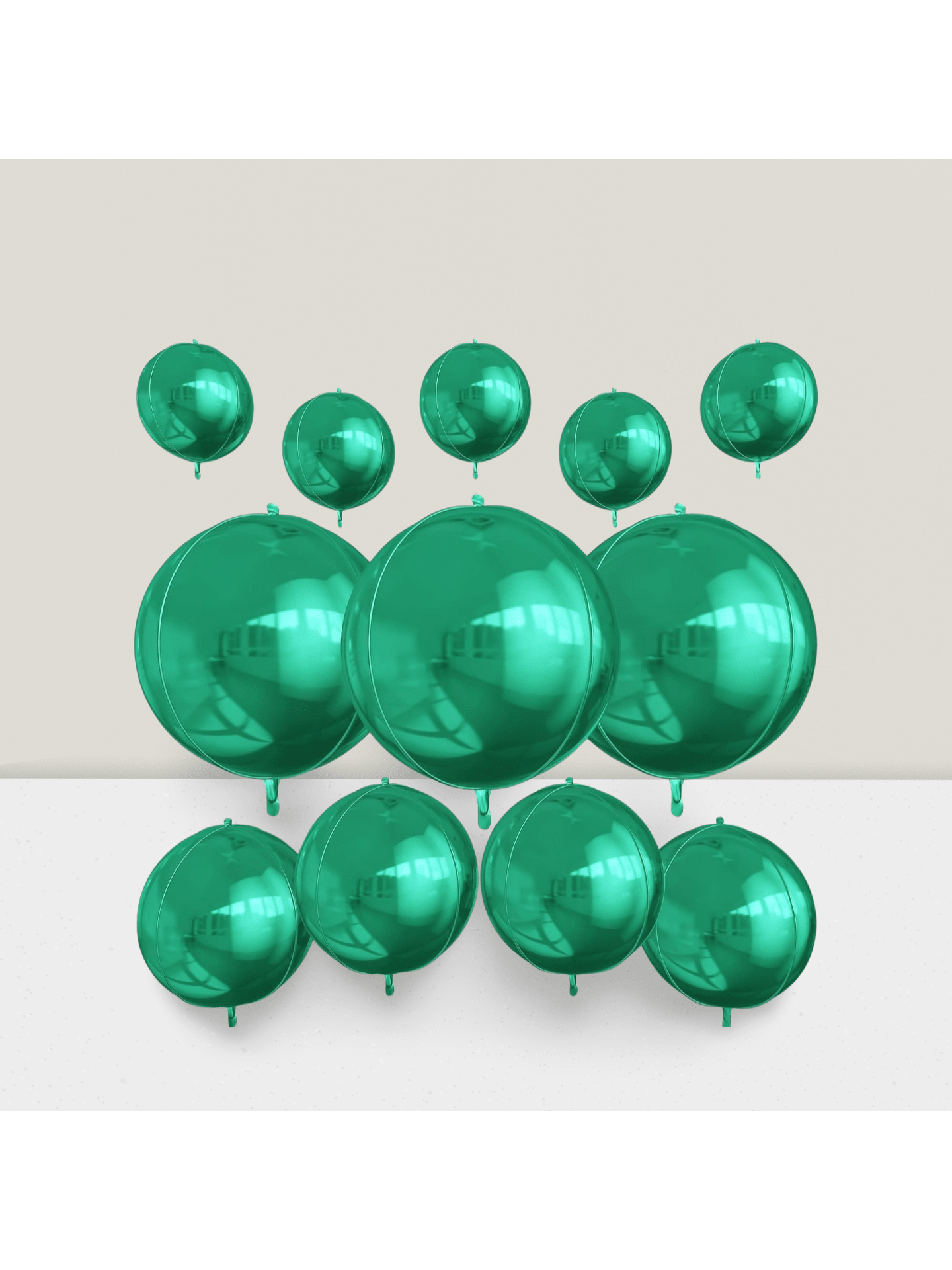 12pcs Metallic 4D Foil Balloons 22 15 10 Inch for Birthday Graduation Party Decor