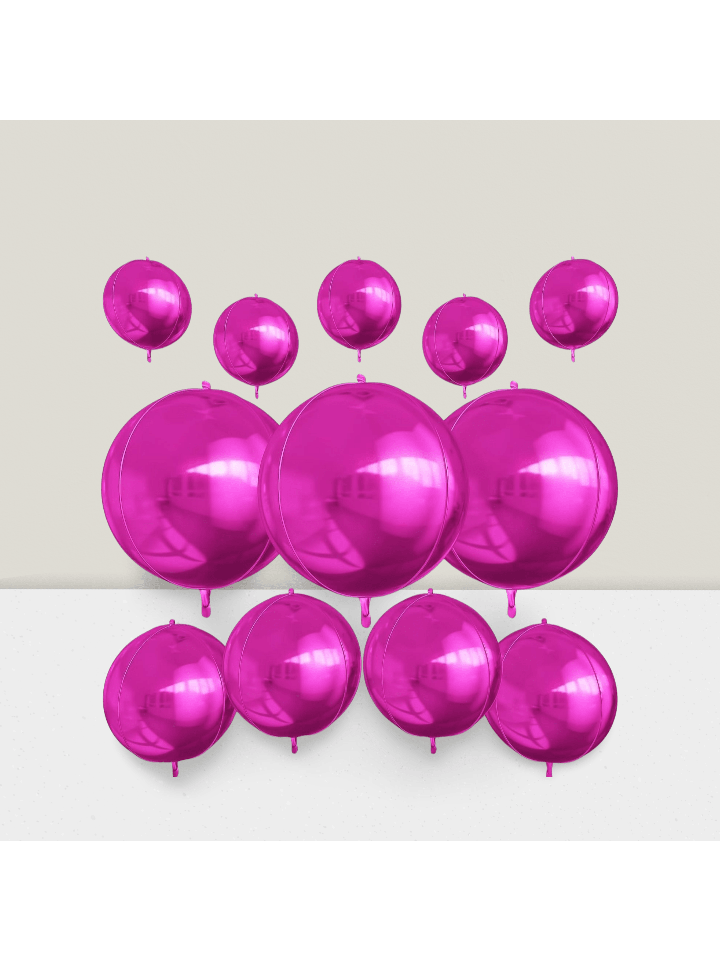 12pcs Metallic 4D Foil Balloons 22 15 10 Inch for Birthday Graduation Party Decor