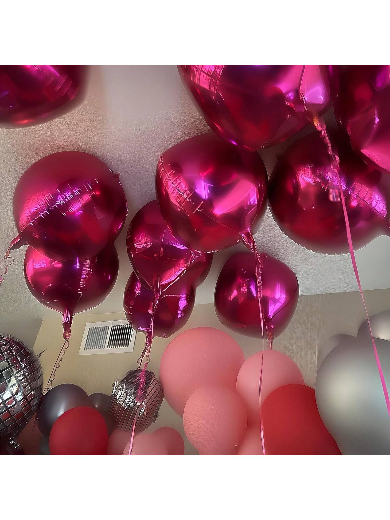 12pcs Metallic 4D Foil Balloons 22 15 10 Inch for Birthday Graduation Party Decor