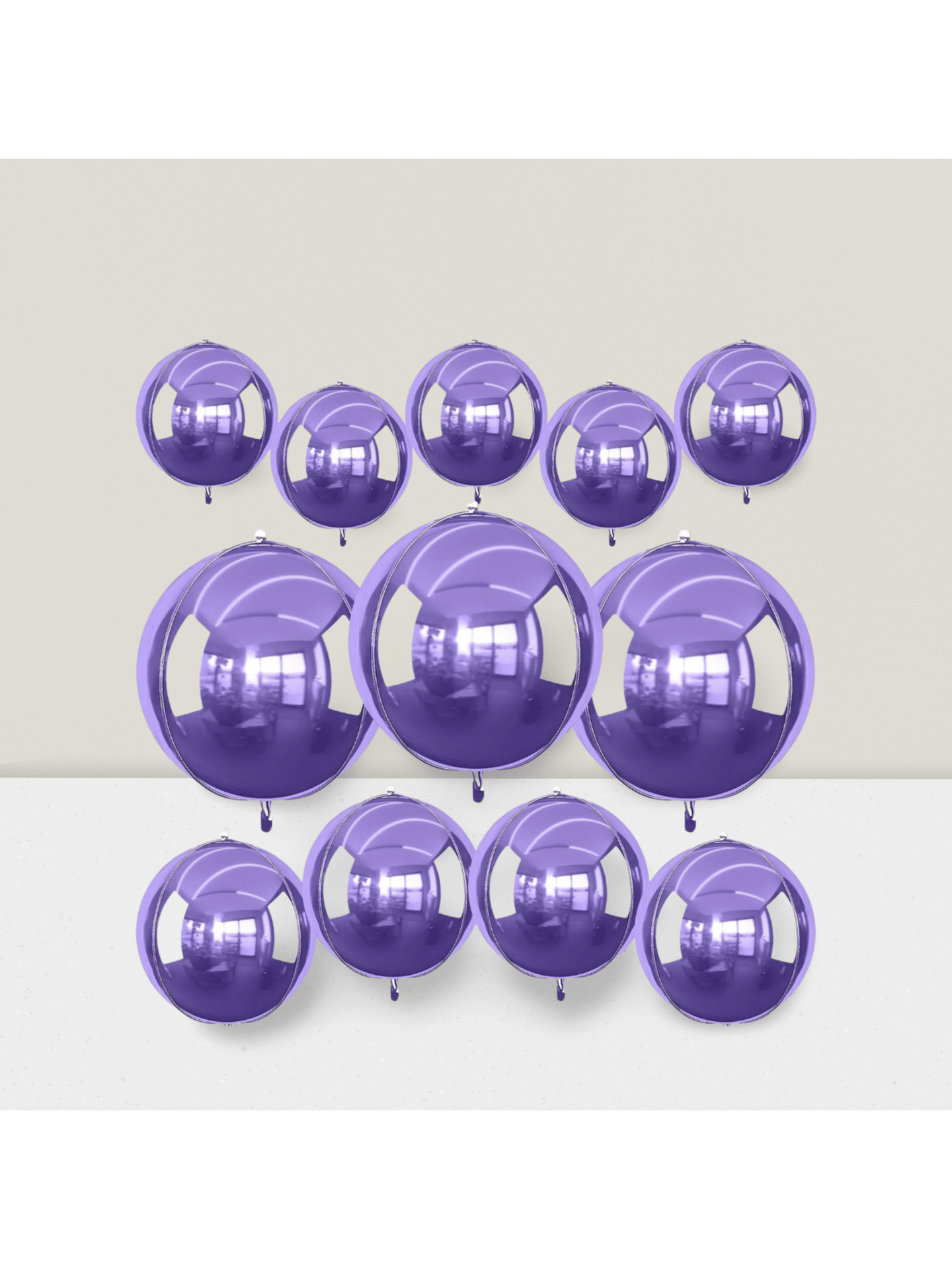 12pcs Metallic 4D Foil Balloons 22 15 10 Inch for Birthday Graduation Party Decor
