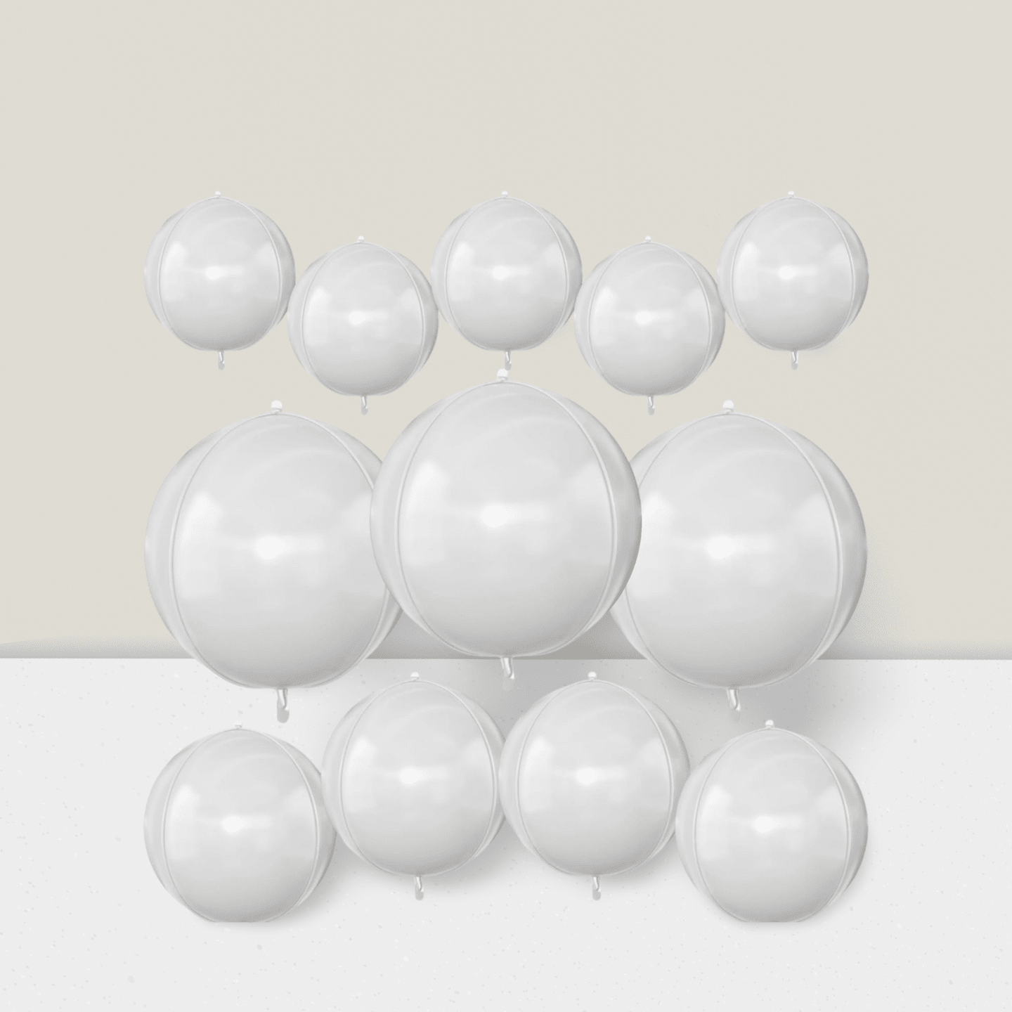 12pcs Metallic 4D Foil Balloons 22 15 10 Inch for Birthday Graduation Party Decor