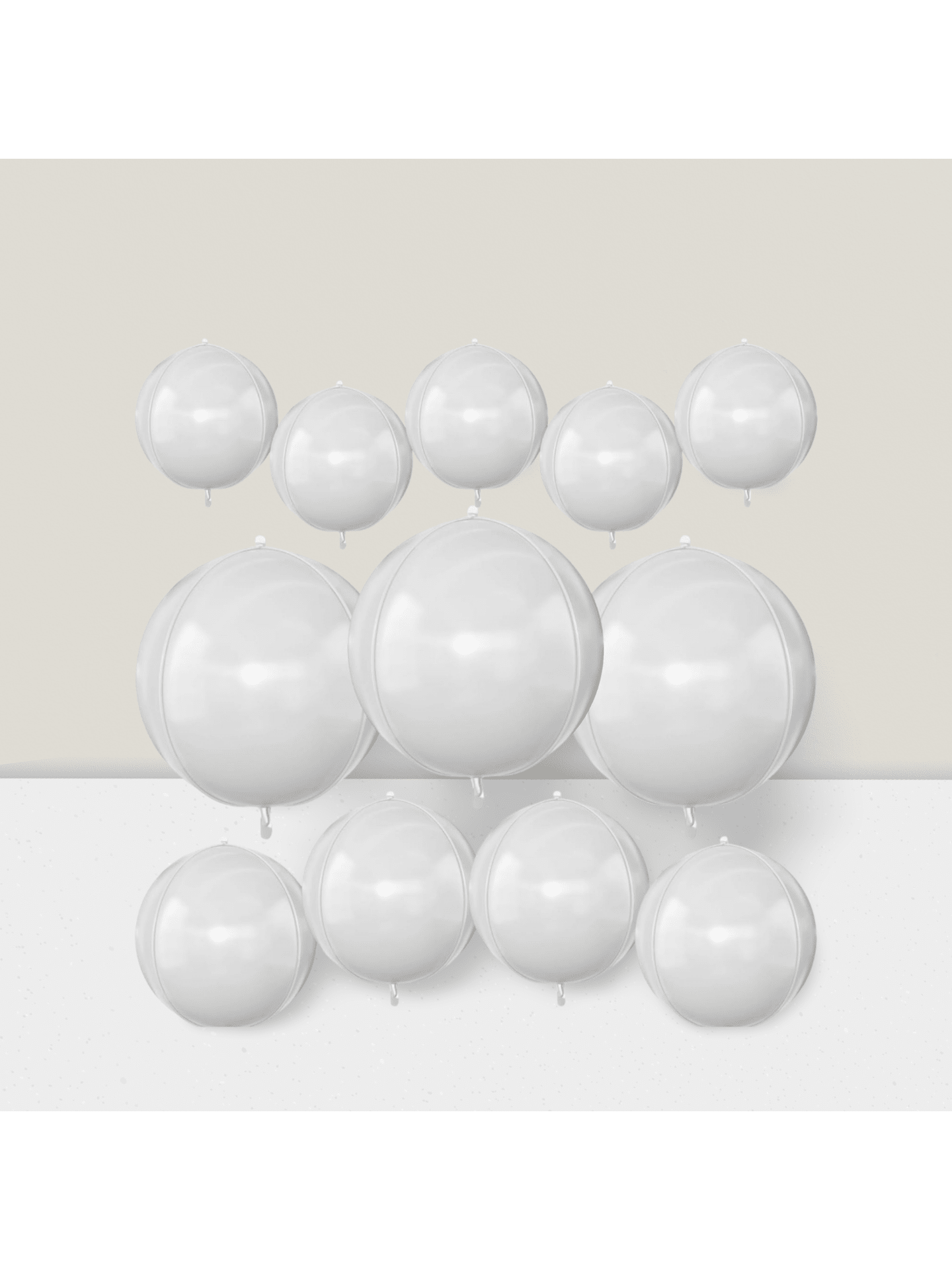 12pcs Metallic 4D Foil Balloons 22 15 10 Inch for Birthday Graduation Party Decor