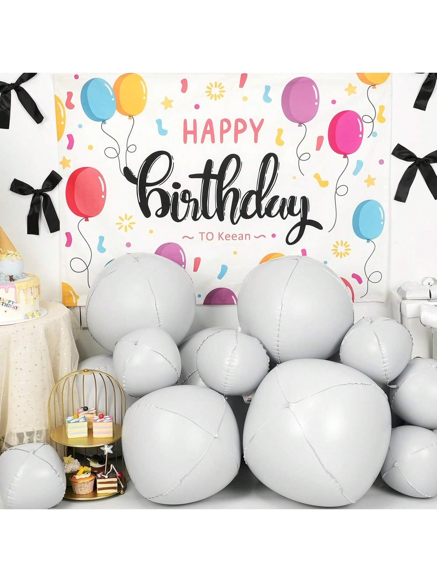 12pcs Metallic 4D Foil Balloons 22 15 10 Inch for Birthday Graduation Party Decor