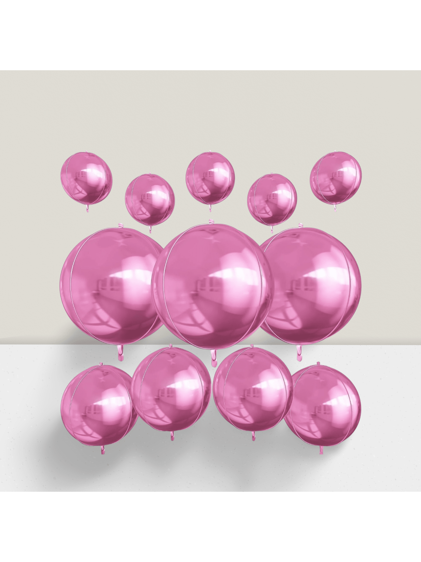 12pcs Metallic 4D Foil Balloons 22 15 10 Inch for Birthday Graduation Party Decor