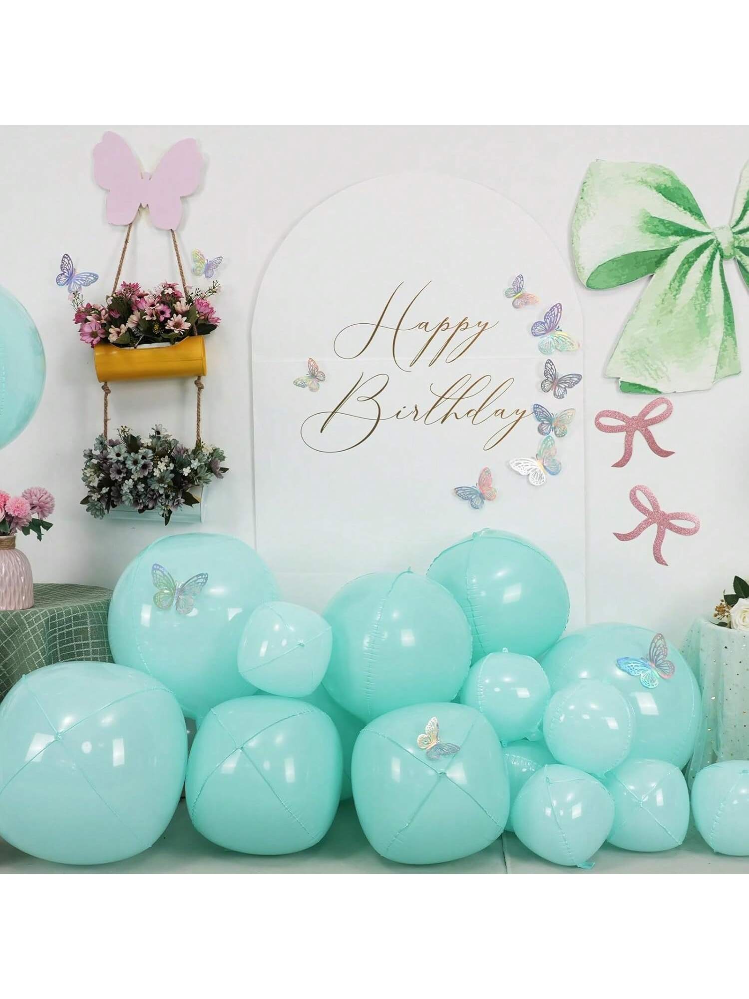 12pcs Metallic 4D Foil Balloons 22 15 10 Inch for Birthday Graduation Party Decor