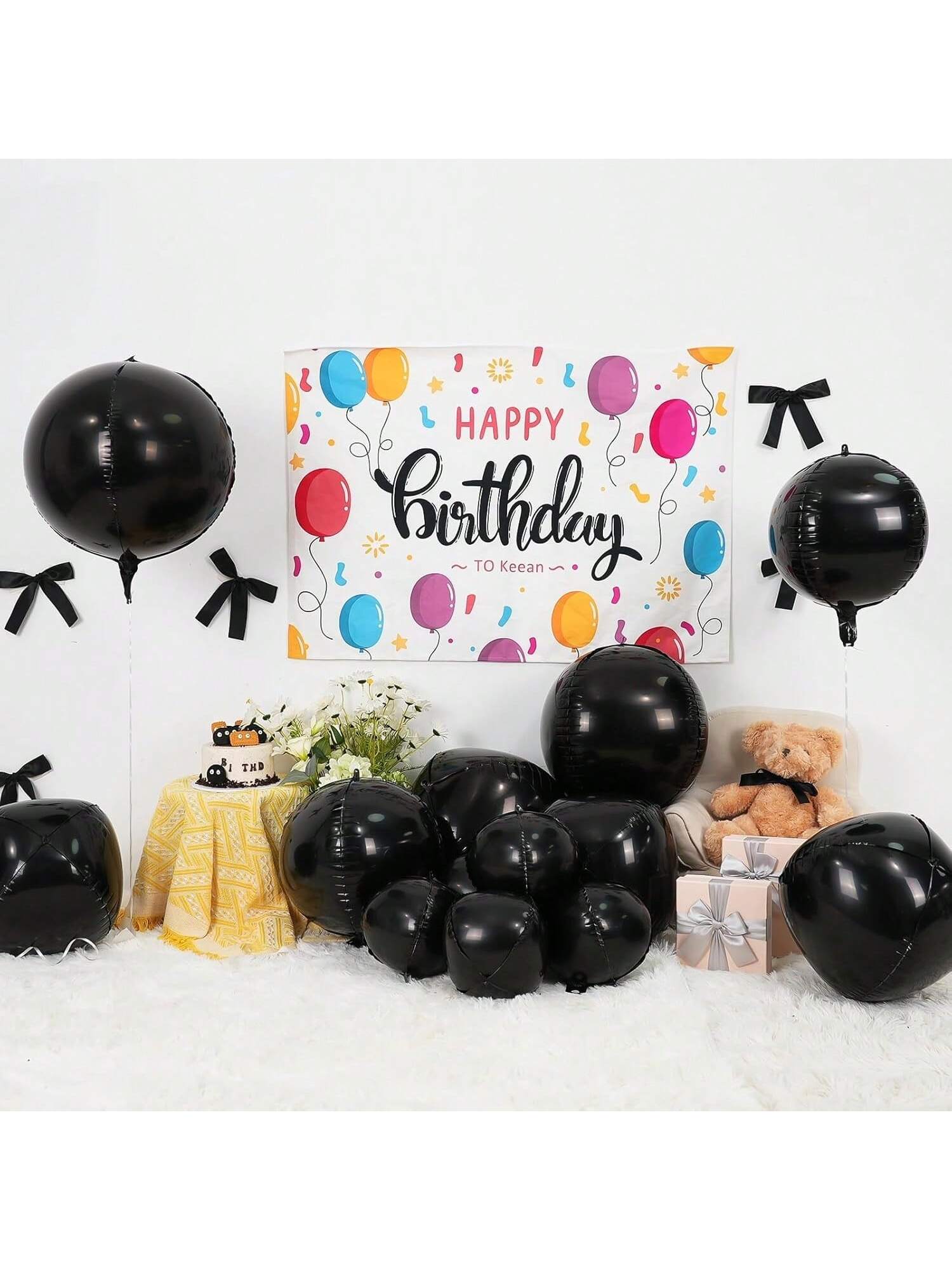12pcs Metallic 4D Foil Balloons 22 15 10 Inch for Birthday Graduation Party Decor
