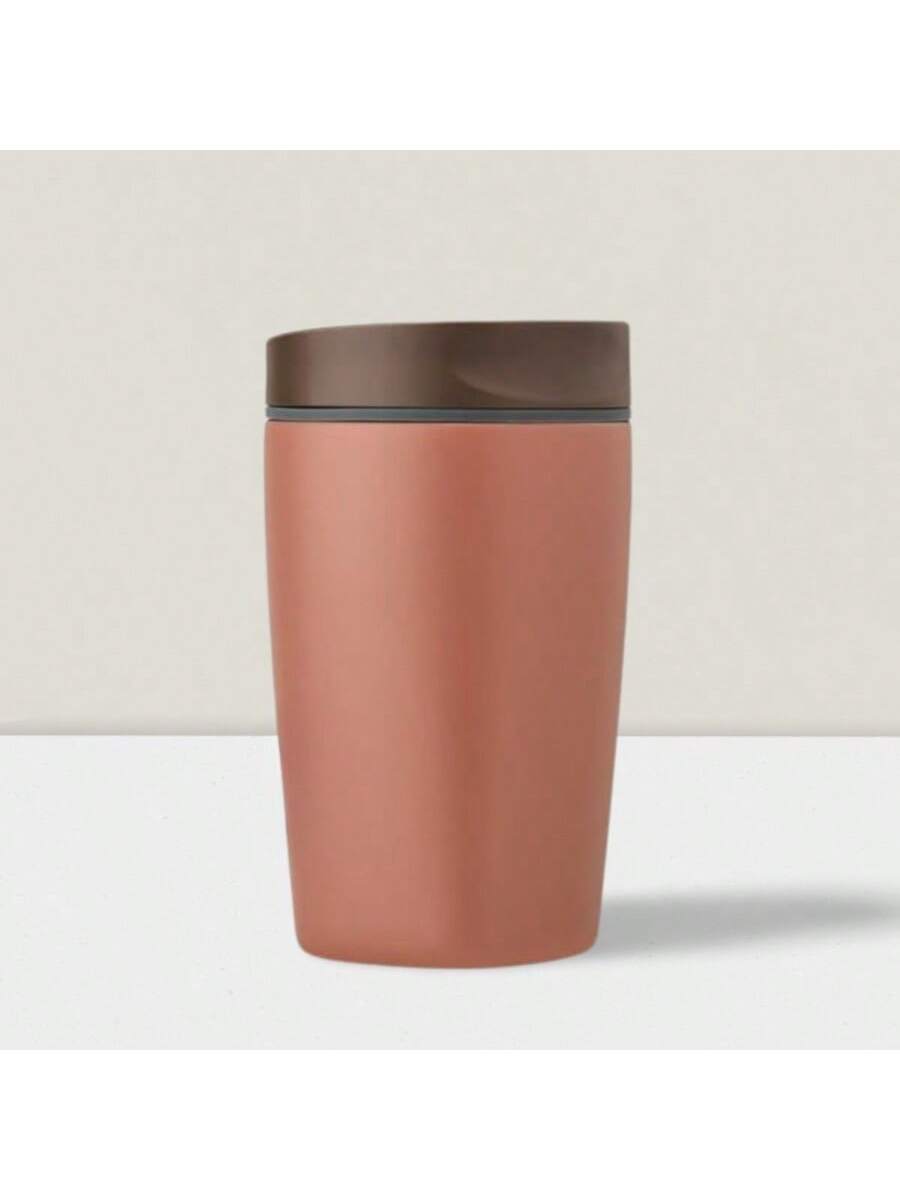12oz Stainless Steel Insulated Coffee Tumbler with Slider Lid Brown