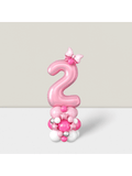 40in Pink Number 2 Foil Balloon Pastel Party Decor for Birthday Anniversary