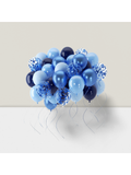 60-Piece Blue Balloons 12-Inch for Birthday, Wedding, Baby Shower, or Party Decor