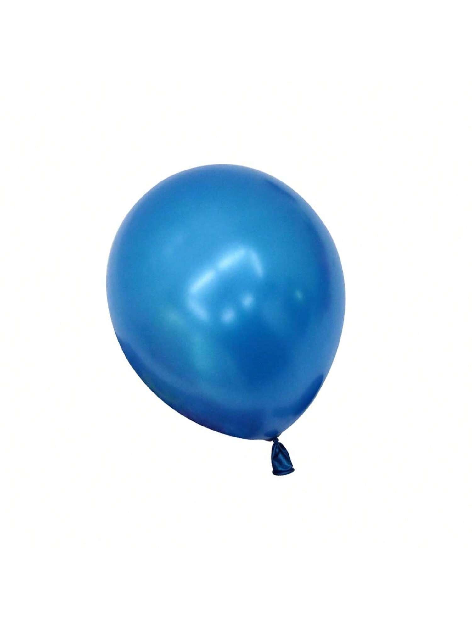 100-Piece 10-Inch Pearl Dark Blue and Black Balloons for Party Decor