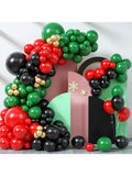 Balloon Garland Kit 126 pcs Red Green Black Gold Latex for Birthday Christmas