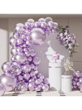 55PCS Metallic Lavender Balloon Garland Kit 5-18 Inch Birthday Anniversary Decor