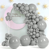 140PCS Grey Latex Balloons 5-18 Inch BOHO Party Birthday Halloween Garland