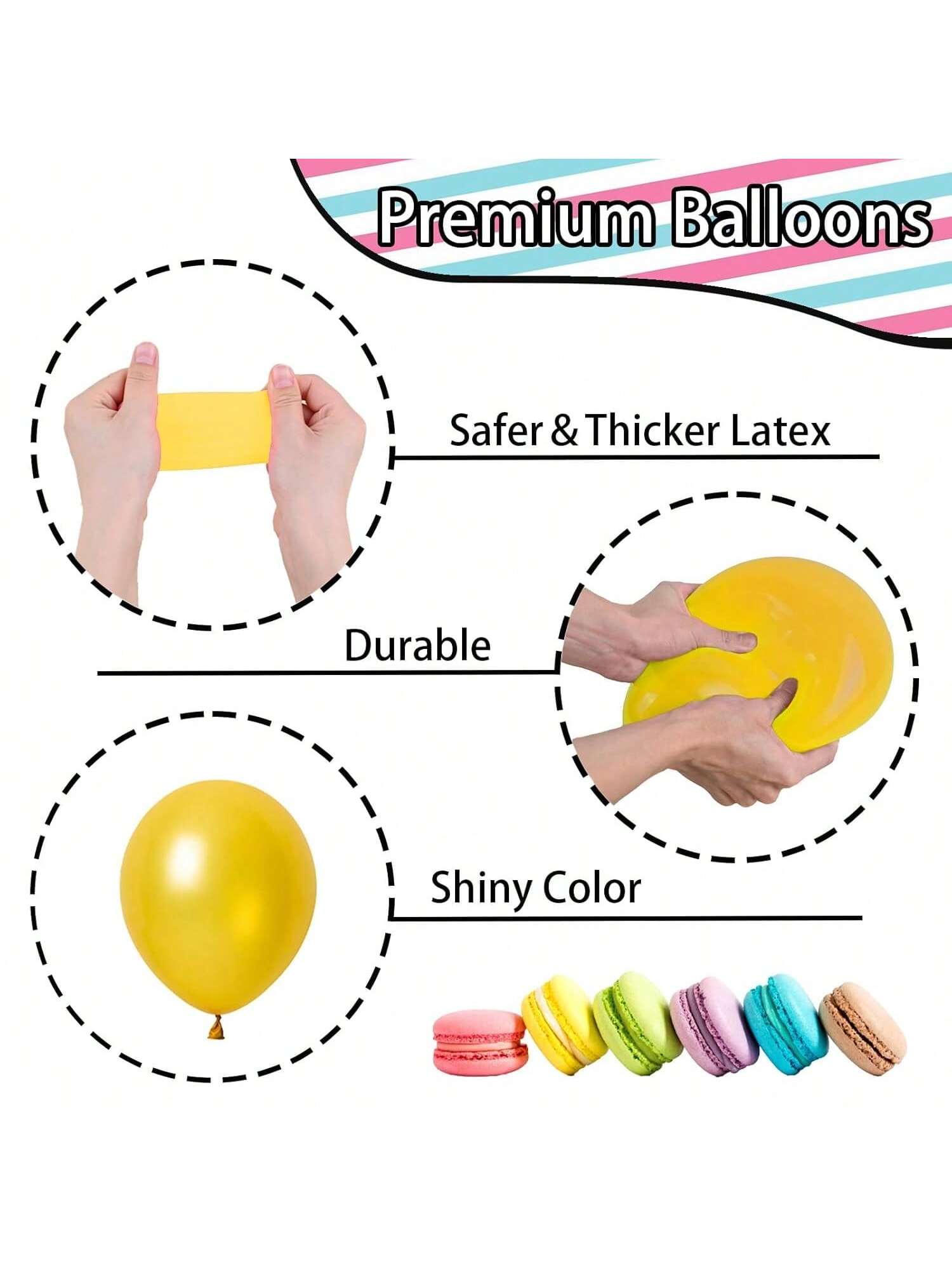 Retro Balloon Arch Kit 135 pcs Hot Pink Blue Purple Green Yellow Party Decor