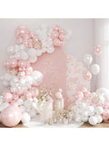 116pcs Pearl Pink Balloon Garland Kit Pink White Balloons Party Decor