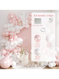 116pcs Pearl Pink Balloon Garland Kit Pink White Balloons Party Decor