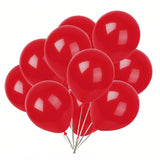 50-Piece 12-Inch Red Latex Balloons for Wedding, Birthday, or Party Decor