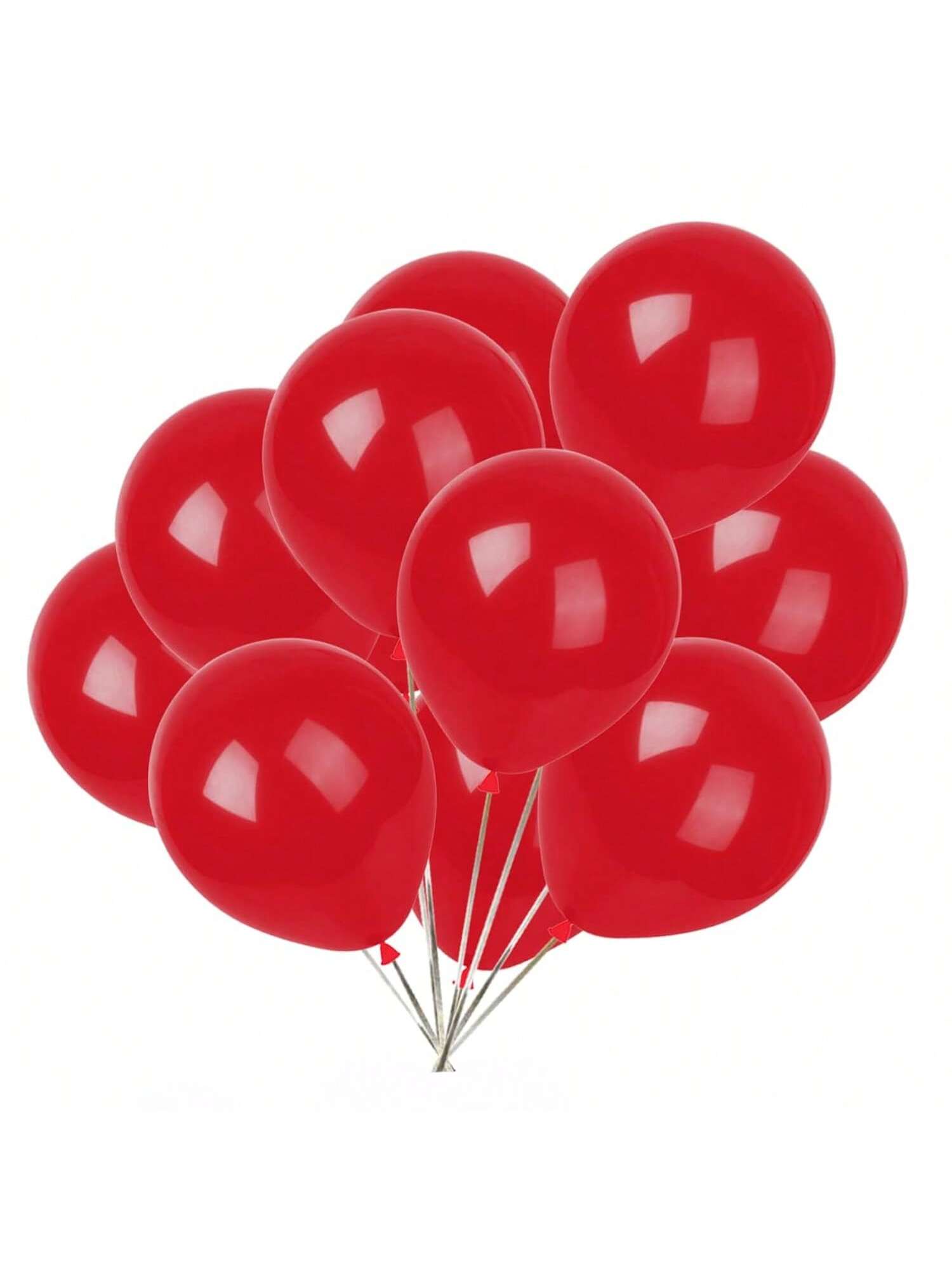 50-Piece 12-Inch Red Latex Balloons for Wedding, Birthday, or Party Decor